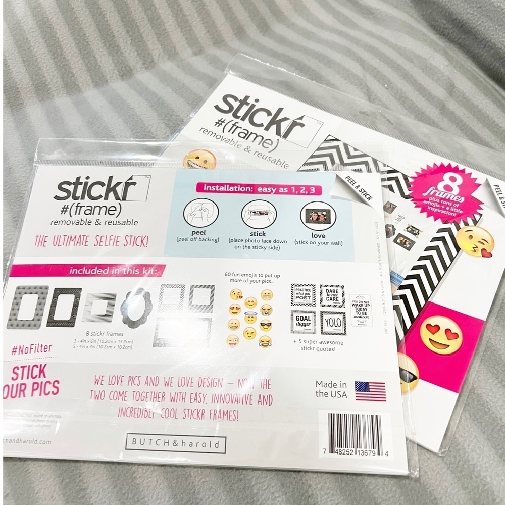 🖼 Peel-off backing Sticker Frames - NWT - Picture 4 of 6